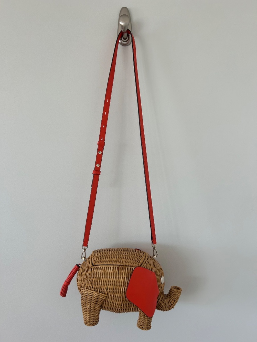 NWT Kate Spade Wicker Elephant Crossbody Bag - Picture 2 of 7